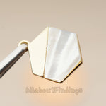 PD.1783 // White Shell Pendant, mother-of-pearl Pendant, 1 Pc