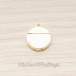 PD.1783 // White Shell Pendant, mother-of-pearl Pendant, 1 Pc