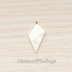 PD.1783 // White Shell Pendant, mother-of-pearl Pendant, 1 Pc