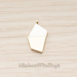 PD.1783 // White Shell Pendant, mother-of-pearl Pendant, 1 Pc