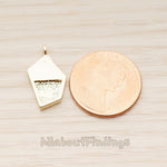 PD.1783 // White Shell Pendant, mother-of-pearl Pendant, 1 Pc