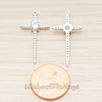 PD.1791 // Large Cubic Long Cross Pendant , 1 Pc