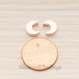 BD.032 // Mini Crescent Moon Metal Bead, 4 Pc