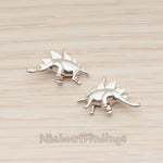 PD.1797 // Stegosaurus, Dinosaur Pendant , 2 Pc