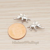 PD.1797 // Stegosaurus, Dinosaur Pendant , 2 Pc