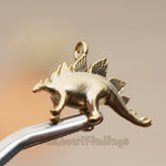 PD.1797 // Stegosaurus, Dinosaur Pendant , 2 Pc