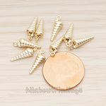 PD.1800 // Sea Shell, Skinny Conch Pendant , 2 Pc