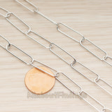 CH.151 // Large Oval Link Clip Chain, 1 Meter