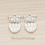 PD.1811 // Big Owl Pendant , 2 Pc