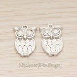 PD.1811 // Big Owl Pendant , 2 Pc