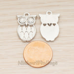 PD.1811 // Big Owl Pendant , 2 Pc