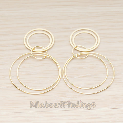 PD.1812 // Multi Circle Pendant , 2 Pc