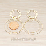 PD.1812 // Multi Circle Pendant , 2 Pc