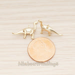 PD.1799 // Brachiosaurus, Dinosaur Pendant , 2 Pc