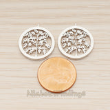 PD.1816 // Round Silhouette Tree Pendant , 1 Pc