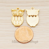 PD.1811 // Big Owl Pendant , 2 Pc