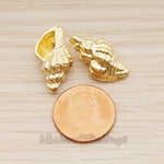 PD.1834 // Type 4. Conch Seashell Pendant , 2 Pc
