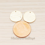 PD.1855-01 // Small Round Textured Coin Pendant, 2 Pc