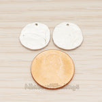 PD.1855-01 // Small Round Textured Coin Pendant, 2 Pc