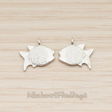 PD.1862 // 3D Natural Fish Pendant, 2 Pc