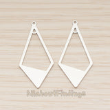 PD.1865 // Quadrangle Drop Style Pendant, 2 Pc