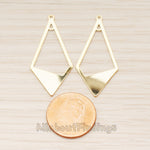 PD.1865 // Quadrangle Drop Style Pendant, 2 Pc