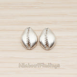 PD.1869 // 3D Gastropods Shell Pendant, 2 Pc