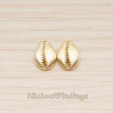 PD.1869 // 3D Gastropods Shell Pendant, 2 Pc