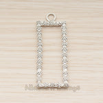 PD.1870-02 // Strobile Rectangle Frame Pendant, 2 Pc