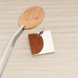 SG.005 // 16mm Square Surgical Steel Pendant, 2 Pc