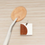 SG.003 // 12mm Square Surgical Steel Pendant, 2 Pc