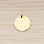 SG.013 // 16mm Round Surgical Steel Pendant, 2 Pc