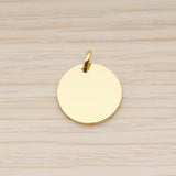 SG.013 // 16mm Round Surgical Steel Pendant, 2 Pc