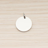 SG.013 // 16mm Round Surgical Steel Pendant, 2 Pc