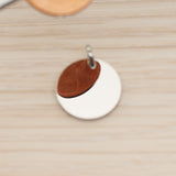 SG.013 // 16mm Round Surgical Steel Pendant, 2 Pc