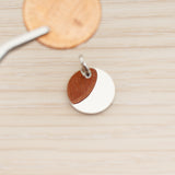 SG.012 // 14mm Round Surgical Steel Pendant, 2 Pc