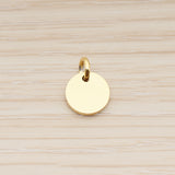 SG.011 // 12mm Round  Surgical Steel Pendant, 2 Pc