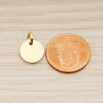 SG.011 // 12mm Round  Surgical Steel Pendant, 2 Pc