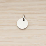 SG.011 // 12mm Round  Surgical Steel Pendant, 2 Pc