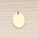 SG.009 // 16 x 19mm Oval Surgical Steel Pendant, 2 Pc