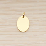 SG.008 // 12 x 16mm Oval Surgical Steel Pendant, 2 Pc