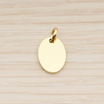 SG.007 // 10x 14mm Oval Surgical Steel Pendant, 2 Pc