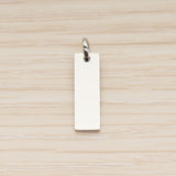 SG.024 // 20 x 6mm Rectangle Surgical Steel Pendant, 2 Pc