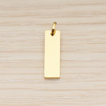 SG.024 // 20 x 6mm Rectangle Surgical Steel Pendant, 2 Pc