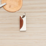 SG.023 // 15 x 6mm Rectangle Surgical Steel Pendant, 2 Pc