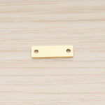 SG.020 // 5 x 15mm Rectangle Surgical Steel Connector Pendant, 2 Pc