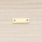 SG.020 // 5 x 15mm Rectangle Surgical Steel Connector Pendant, 2 Pc