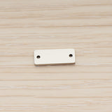 SG.020 // 5 x 15mm Rectangle Surgical Steel Connector Pendant, 2 Pc