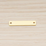 SG.021 // 5 x 25mm Rectangle Surgical Steel Connector Pendant, 2 Pc