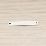 SG.022 // 5 x 30mm Rectangle Surgical Steel Connector Pendant, 2 Pc